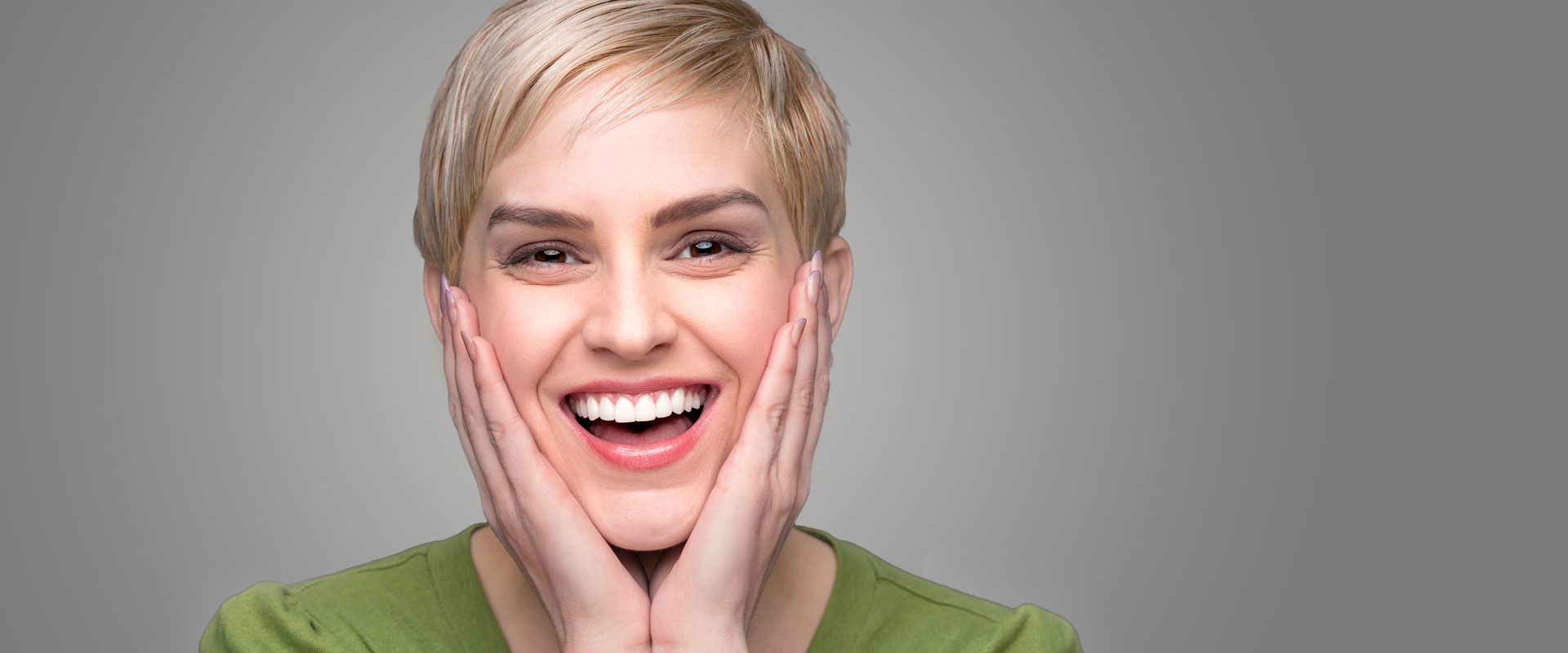 Woman with beautiful and whiten teeth